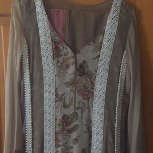 Beautiful georgette suit ...kameez and dupatta